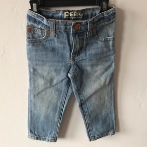 Peek baby jeans 6-12 mo NWOT